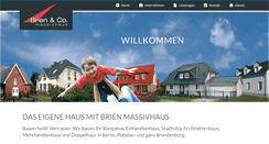 Desktop Screenshot of brien-massivhaus.de